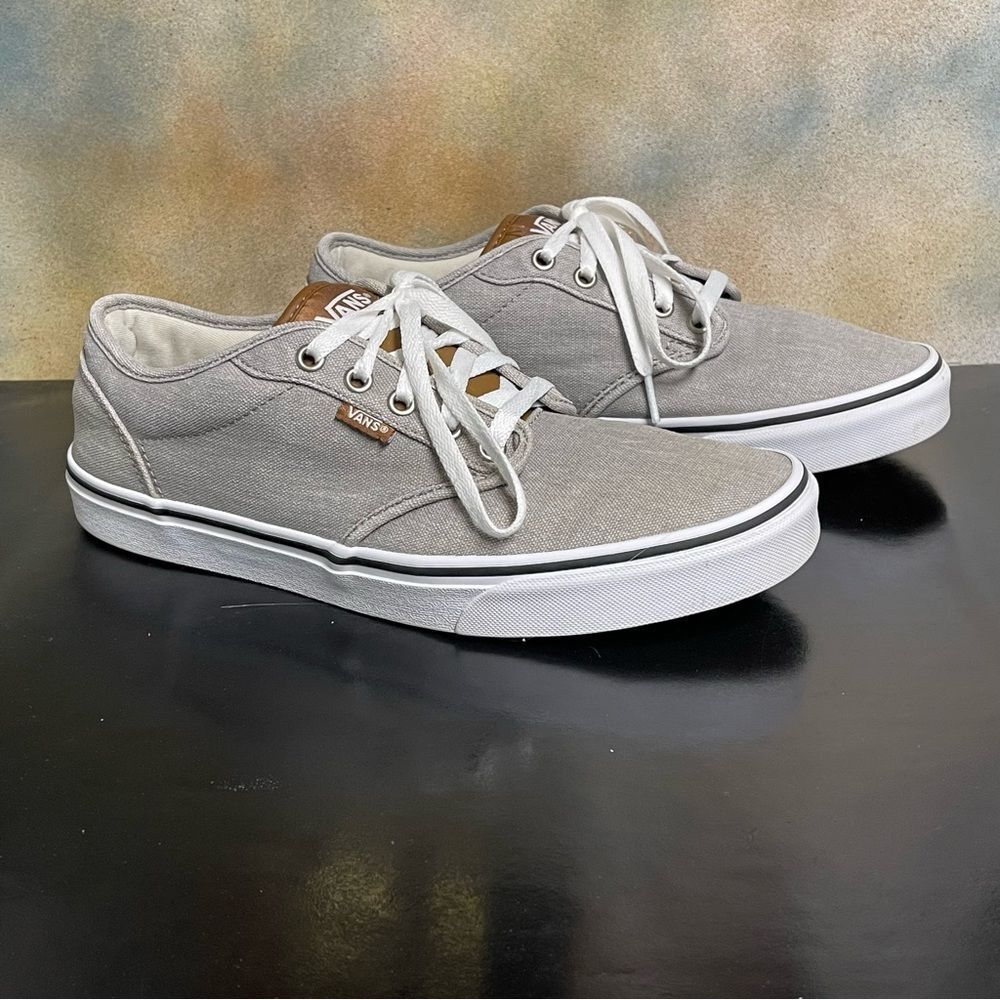 Vans Puffy Tongue Men's Gray / Brown Skater Shoes Size 9.5M